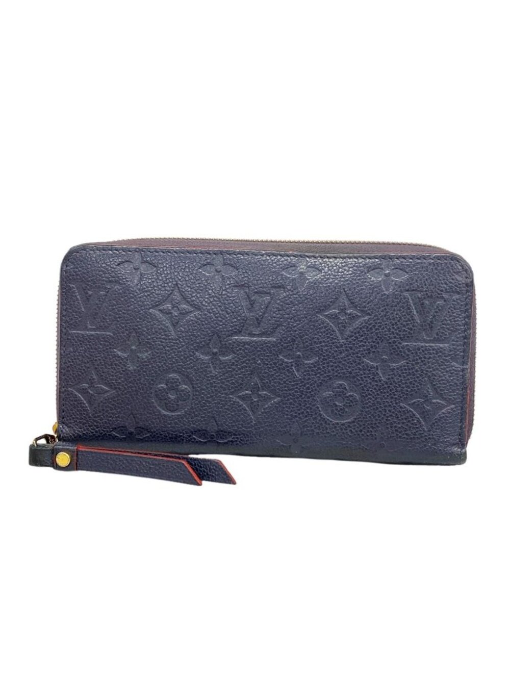 Louis Vuitton Wallet Monogram Empreinte Zippy Marine Rouge